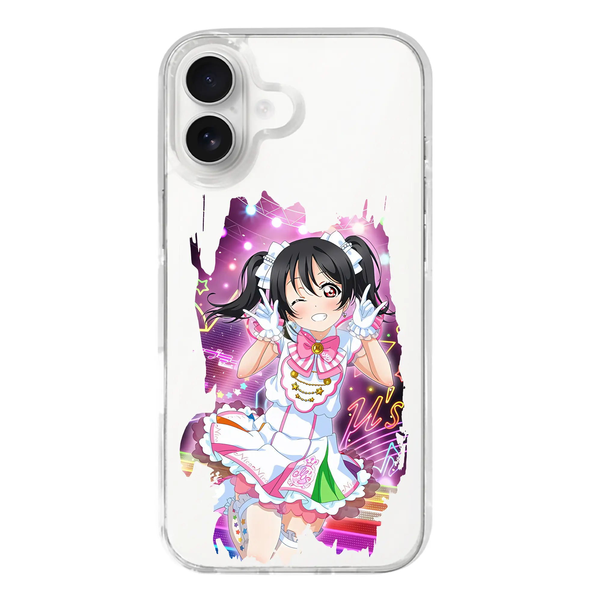 Love Live! グッズ,矢澤にこ - iPhone 17シリーズ 透明スマホケース – 薄型・耐衝撃・精密フィット保護カバー